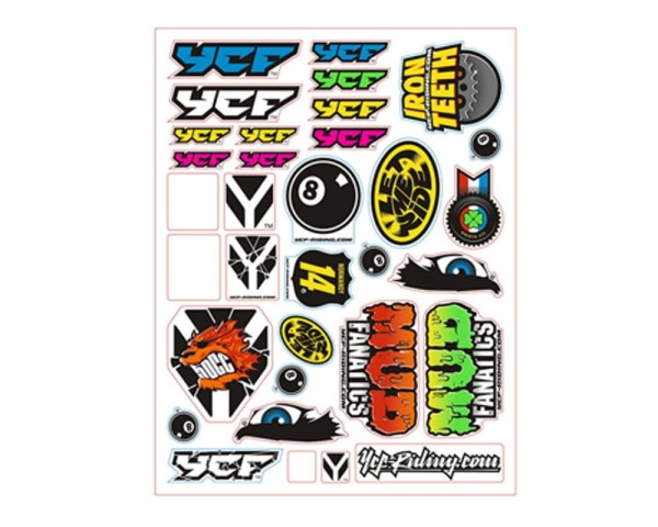 Zestaw naklejek arkusz A4 YCF
