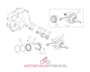 Zabezpieczenie sworznia tłoka Daytona YCF