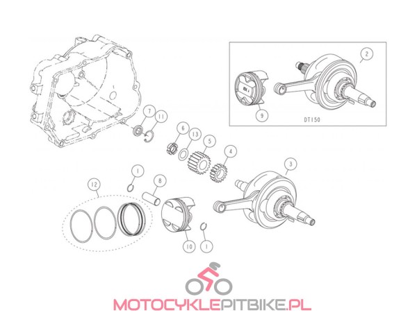 Zabezpieczenie sworznia tłoka Daytona YCF