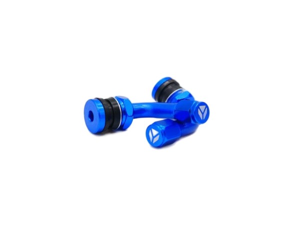 Wentyle aluminiowe 90 stopni niebieskie pitbike YCF