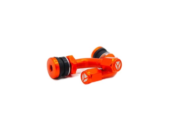 Wentyle aluminiowe 90 stopni pomarańczowe pitbike YCF