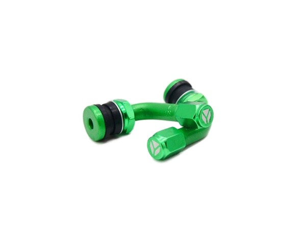 Wentyle aluminiowe 90 stopni zielone pitbike YCF
