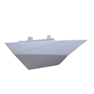 Osłona tylna lewa biała pitbike TS Kayo