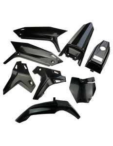 Plastiki komplet czarne pitbike ER MRF