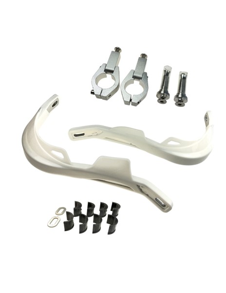 Osłony dłoni białe pitbike MRF