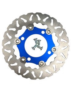 Tarcza pływająca 220 mm niebieska pitbike MRF
