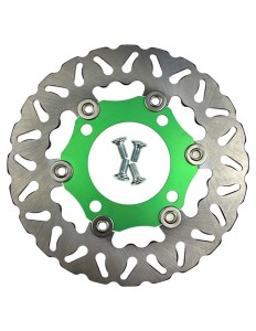 Tarcza pływająca 220 mm zielona pitbike MRF