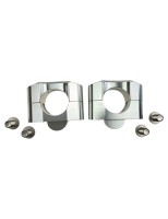 Adapter kierownicy Fat Bar 28 mm Srebrny pitbike MRF