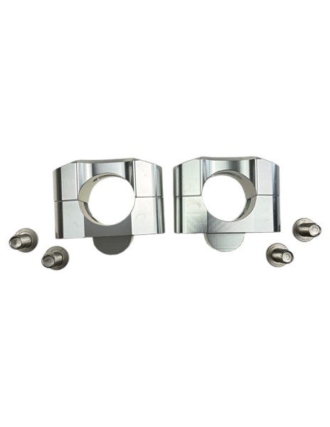 Adapter kierownicy Fat Bar 28 mm Srebrny pitbike MRF