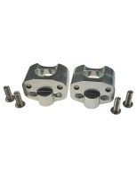 Adapter kierownicy Fat Bar 28 mm Srebrny pitbike MRF