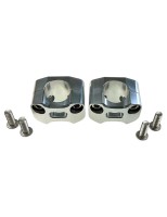 Adapter kierownicy Fat Bar 28 mm Srebrny pitbike MRF