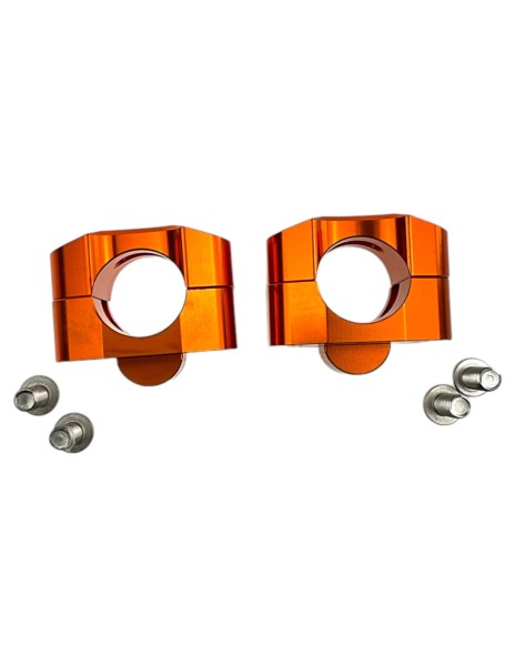 Adapter kierownicy Fat Bar 28 mm Pomarańczowy pitbike MRF