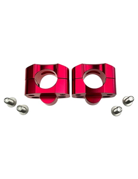 Adapter kierownicy Fat Bar 28 mm Czerwony pitbike MRF