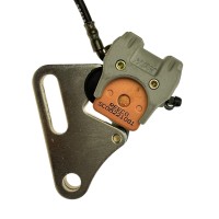 Hamulec tylny 1 tłoczek klocki azbestowe L:375 pitbike F125/F125se/SM125 2016-2022 YCF