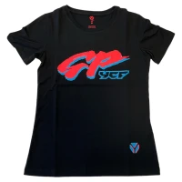 T-shirt damski M czarny YCF