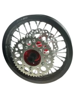 Felga 12 tył 1.85x12 aluminiowa CNC z tarczą czerwona pitbike 2021 8K YCF