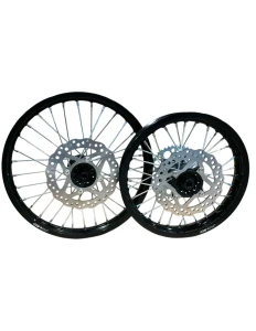 Felgi 17/14" aluminiowe CNC komplet czarne pitbike Bigy YCF