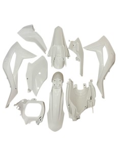 Plastiki białe komplet dirt bike K5 KAYO
