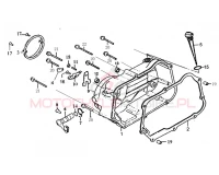 Śruba prawej pokrywy silnika (M6x80) 120 MRF